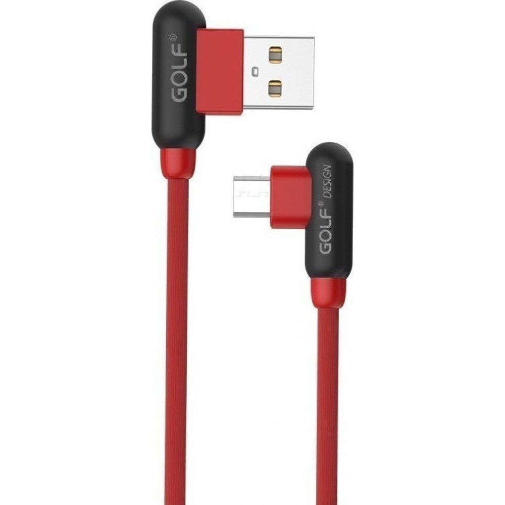 GOLF Angle (90°) USB 2.0 to micro USB Cable Κόκκινο 1m Computers & Office